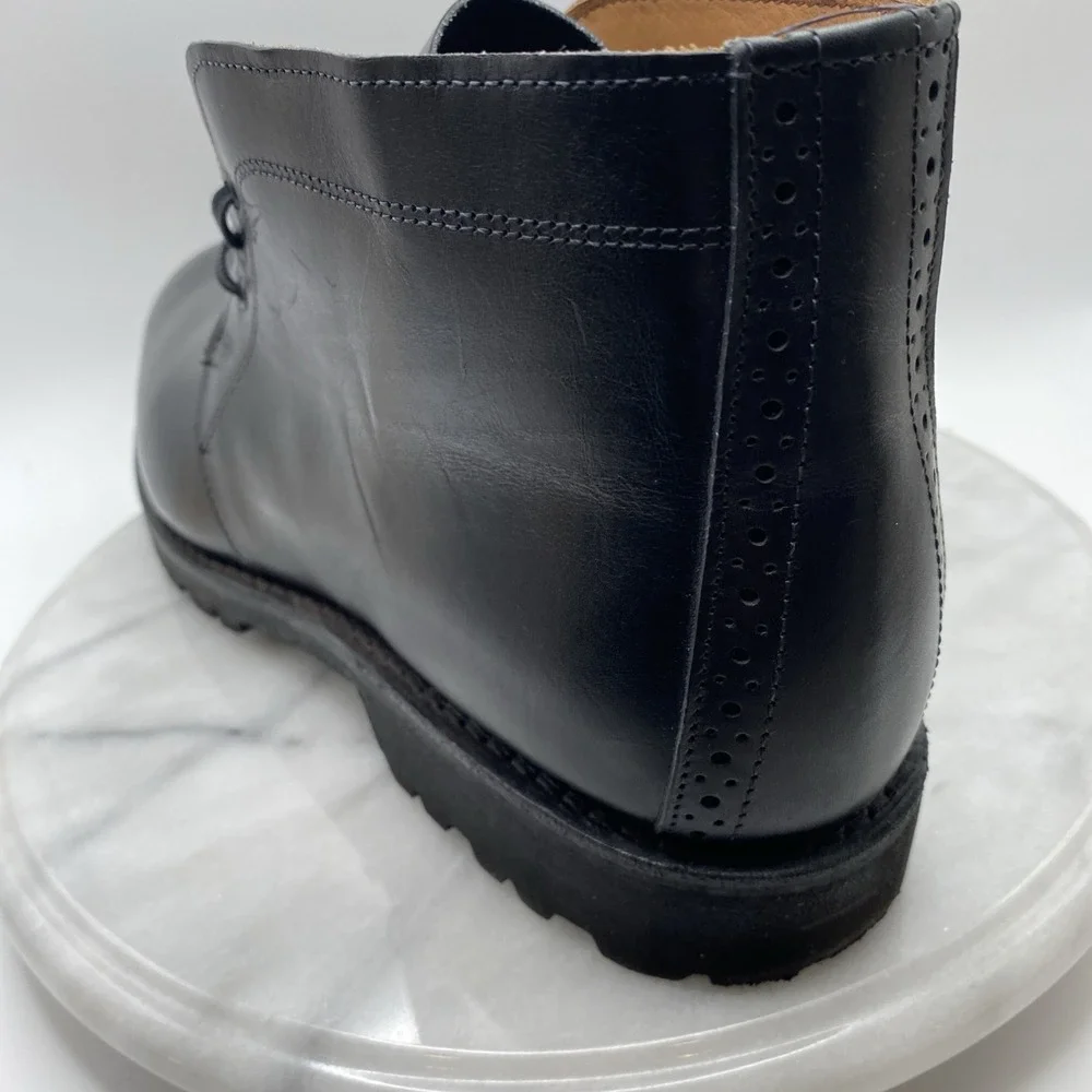 Allen Edmonds Stanford Men's Black Leather Ankle Chukka Boots Sz 11.5 D Tate